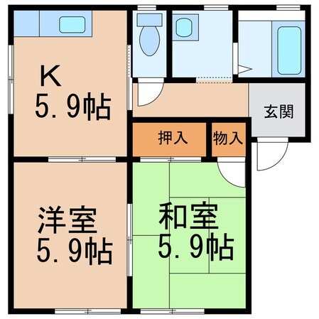 フォーレスローカットの物件間取画像